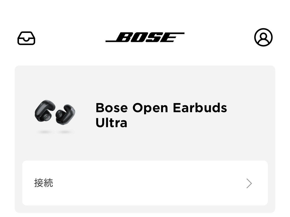 Bose Musicの画面